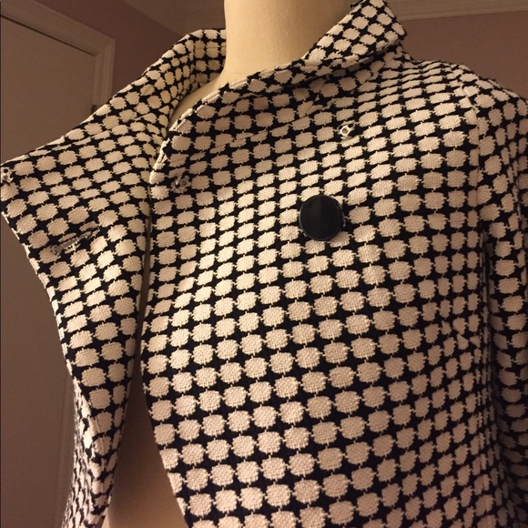 Cropped Black & Cream Bolero Topper Jacket M - Picture 8 of 8